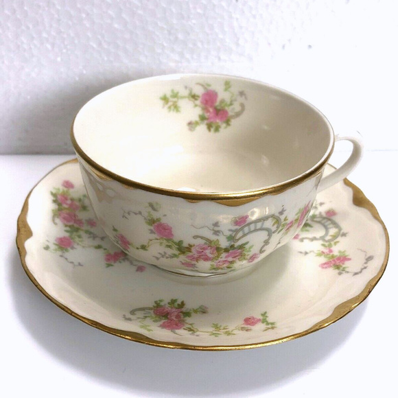 Cup and Saucer Floral Set Vintage Coffee Tea Set - Picture 5 of 6